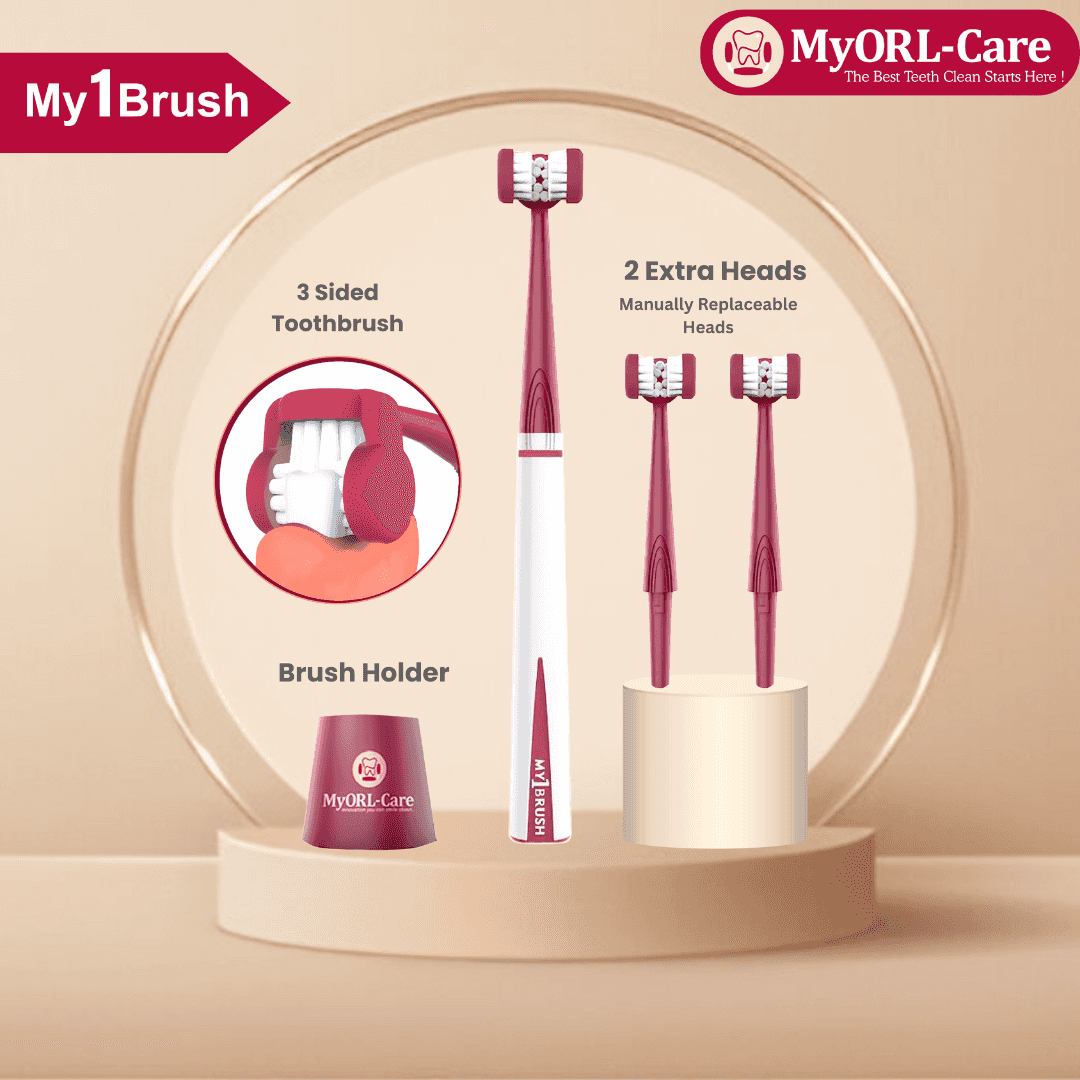 My1Brush - 3 Sided Toothbrush