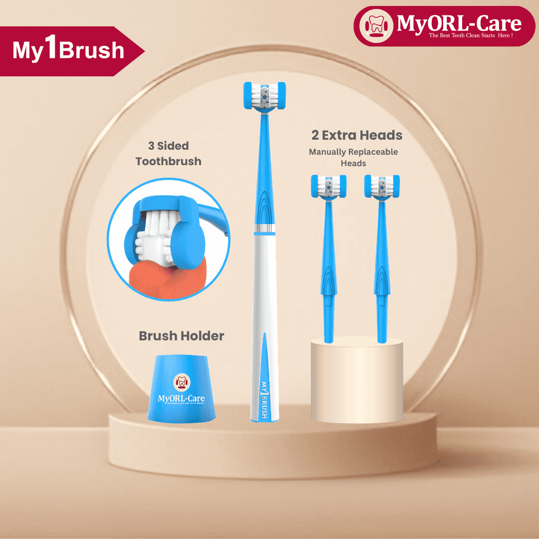 My1Brush - 3 Sided Toothbrush