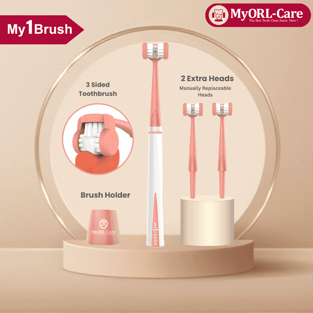 My1Brush - 3 Sided Toothbrush