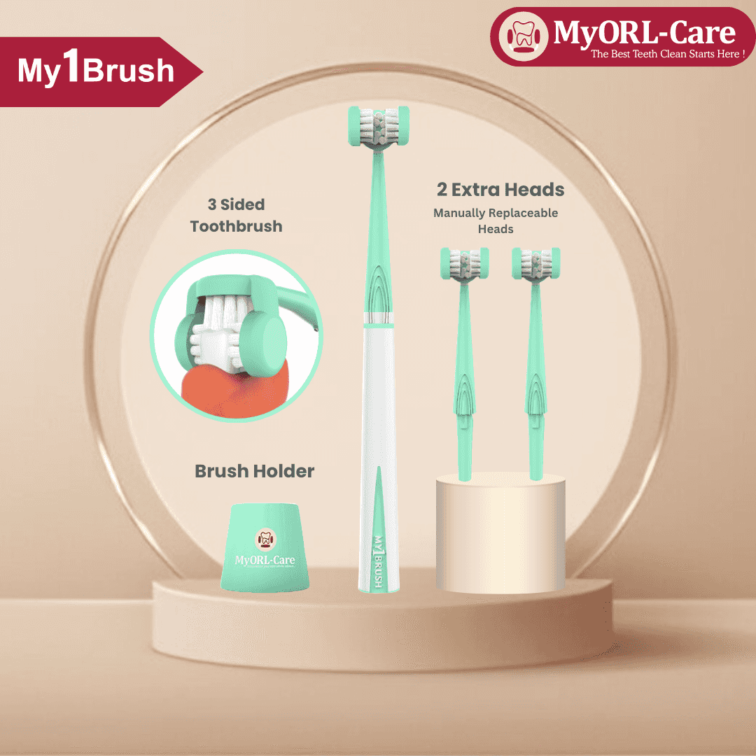 My1Brush - 3 Sided Toothbrush