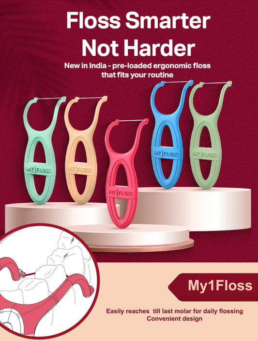 My1Floss ready-to-use dental floss for flossing teeth