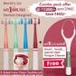 My1Brush Family Pack (4 Brushes) + Free Tongue Cleaner | Super Saver Pack