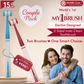 My1Brush - Couple Pack | World's First 3 Sided Insta Clean Manual Toothbrush