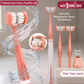 My1Brush - 3 Sided Manual Toothbrush | Soft Bristles | 1 Year pack with 2 replaceable heads