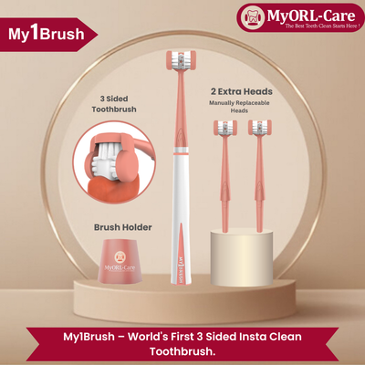 My1Brush - 3 Sided Toothbrush