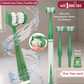 My1Brush - 3 Sided Manual Toothbrush | Soft Bristles | 1 Year pack with 2 replaceable heads