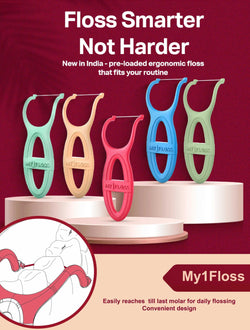 My1Floss ready-to-use dental floss for flossing teeth