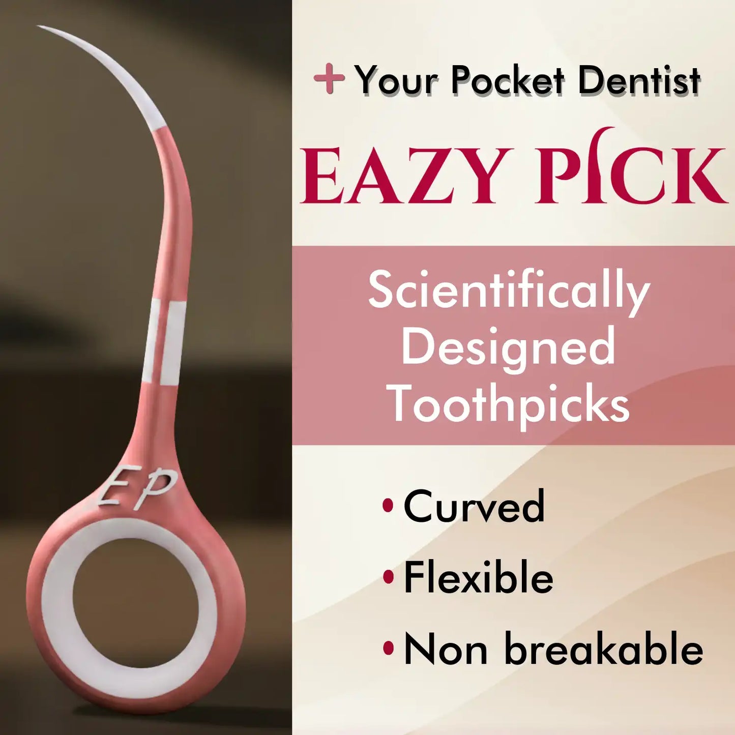 Combo - My1Brush (3 Sided Manual Toothbrush) + Eazypick (Toothpicks)