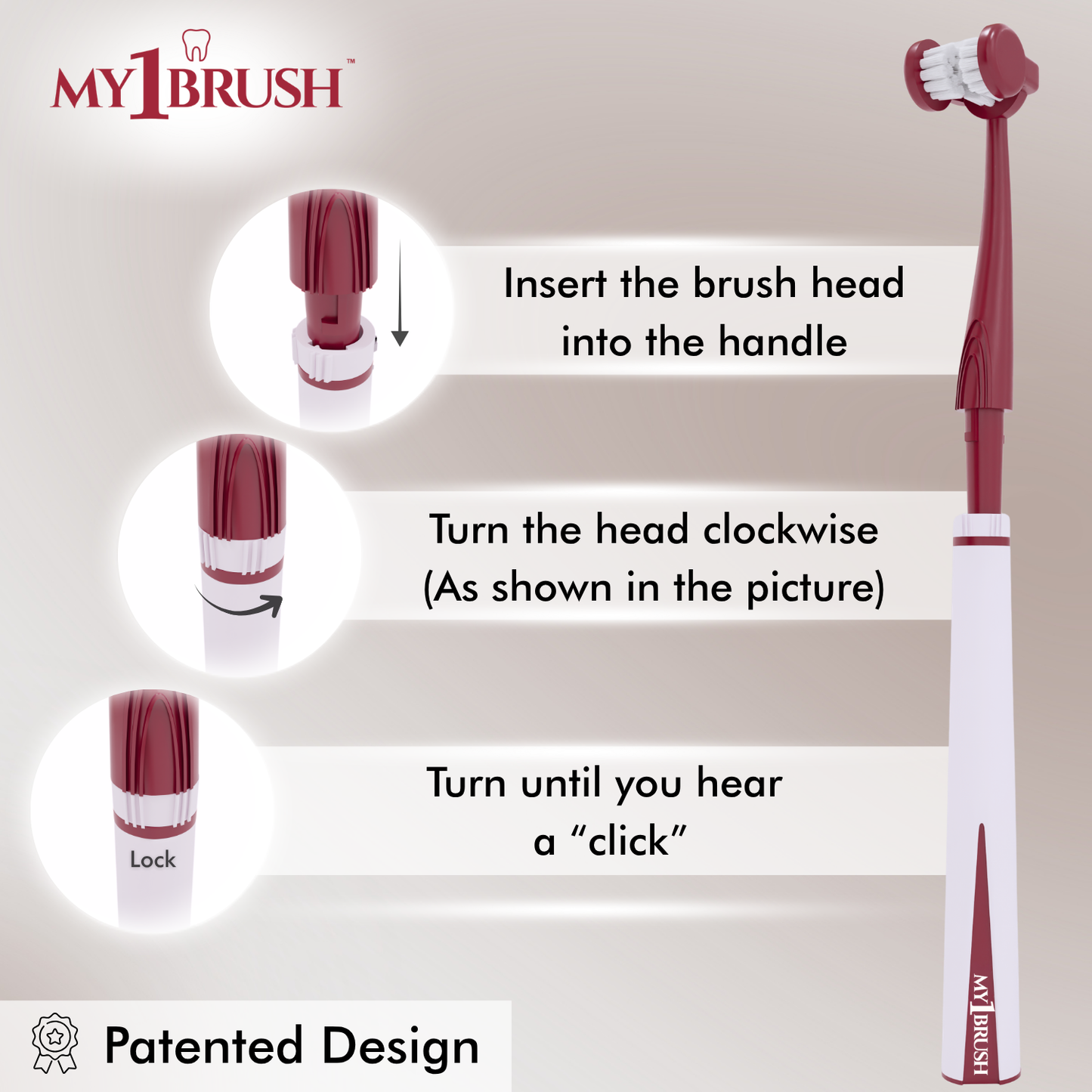 My1Brush Replacement Heads (Pack of 2)